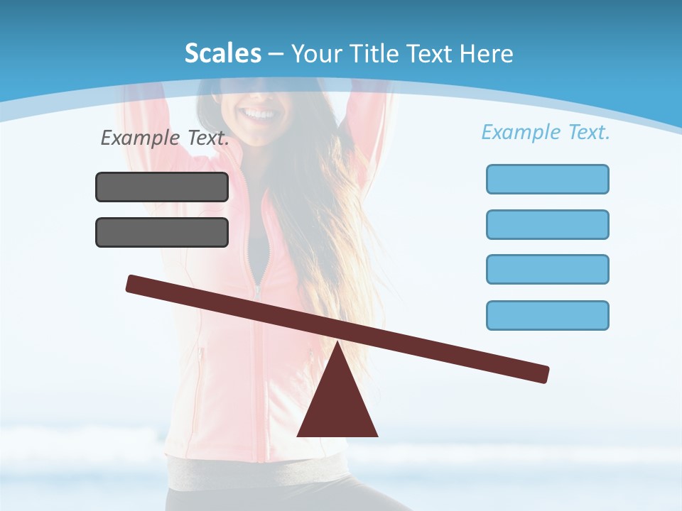 Water Blond Beautiful PowerPoint Template