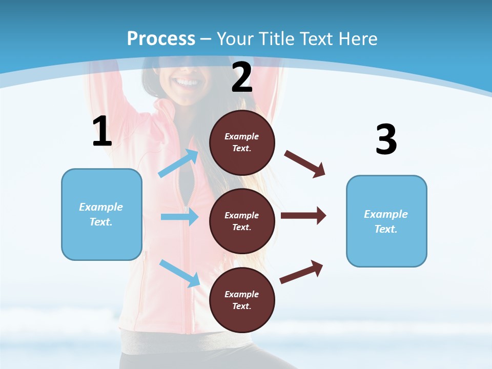 Water Blond Beautiful PowerPoint Template