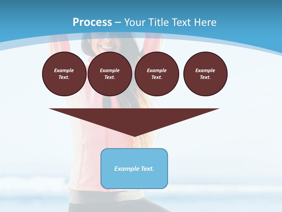 Water Blond Beautiful PowerPoint Template