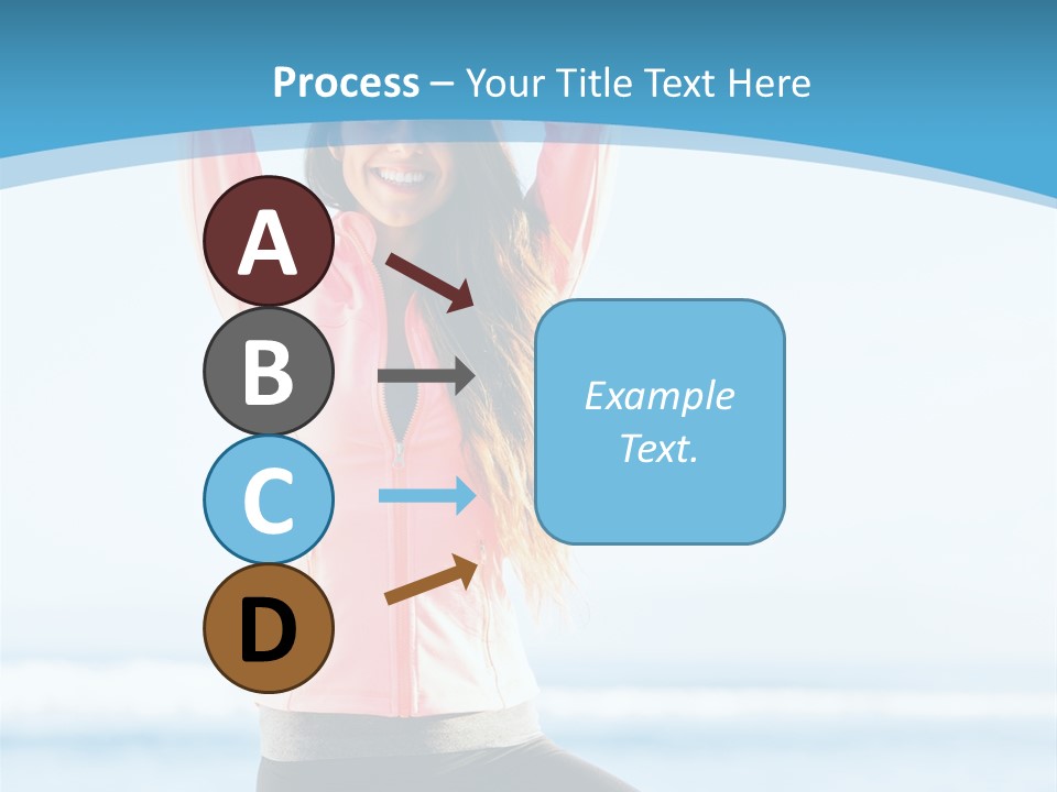 Water Blond Beautiful PowerPoint Template