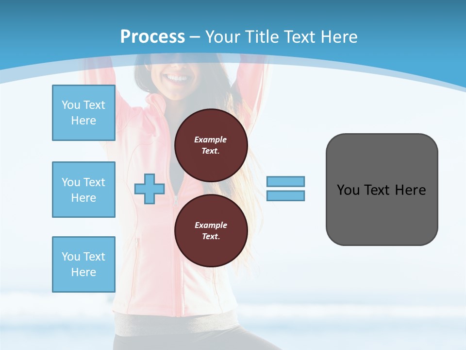 Water Blond Beautiful PowerPoint Template