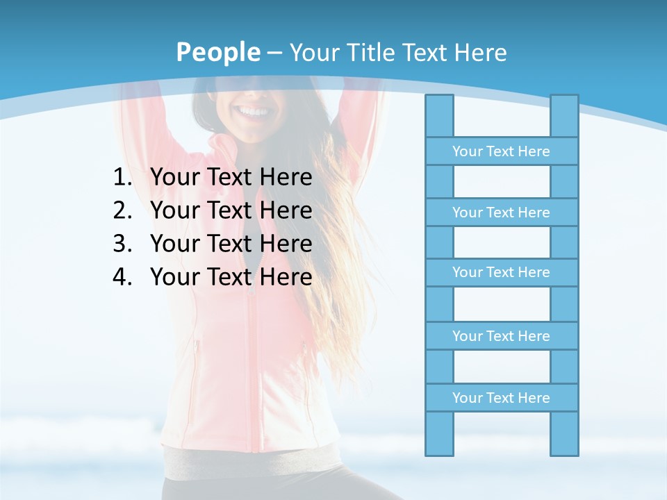 Water Blond Beautiful PowerPoint Template