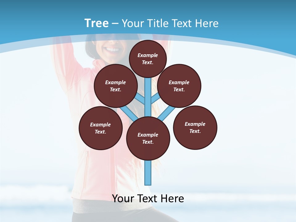 Water Blond Beautiful PowerPoint Template