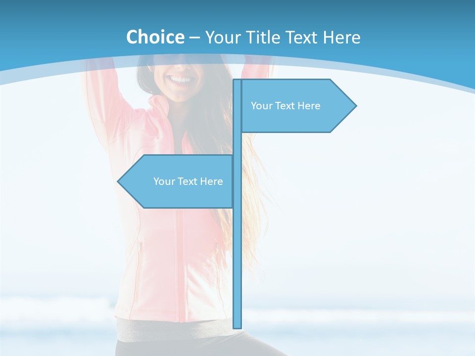 Water Blond Beautiful PowerPoint Template