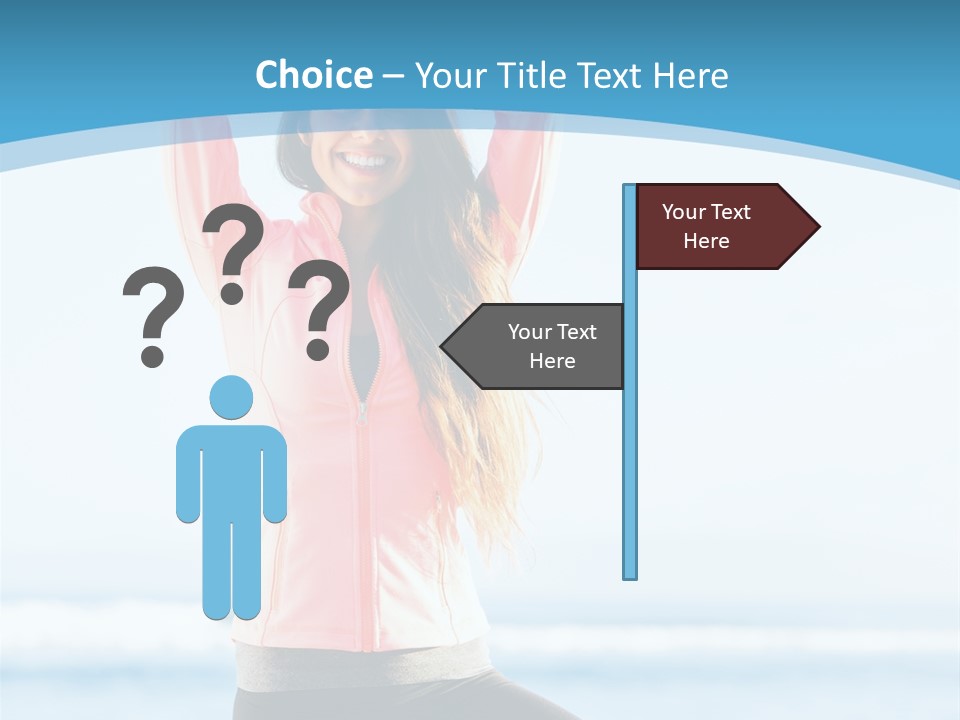 Water Blond Beautiful PowerPoint Template