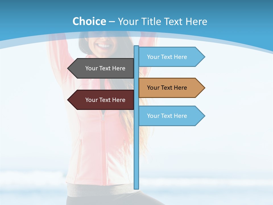 Water Blond Beautiful PowerPoint Template