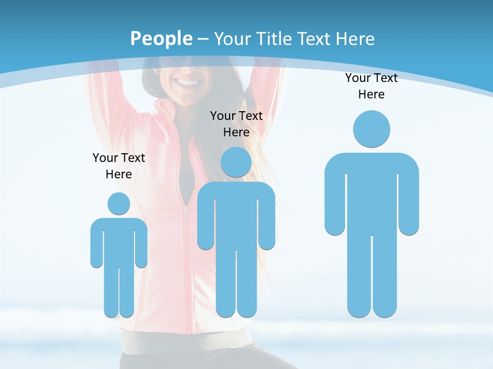 Water Blond Beautiful PowerPoint Template