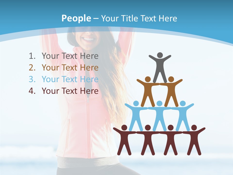 Water Blond Beautiful PowerPoint Template