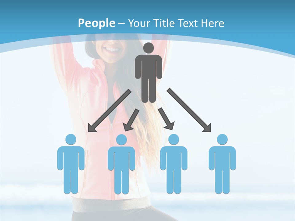 Water Blond Beautiful PowerPoint Template