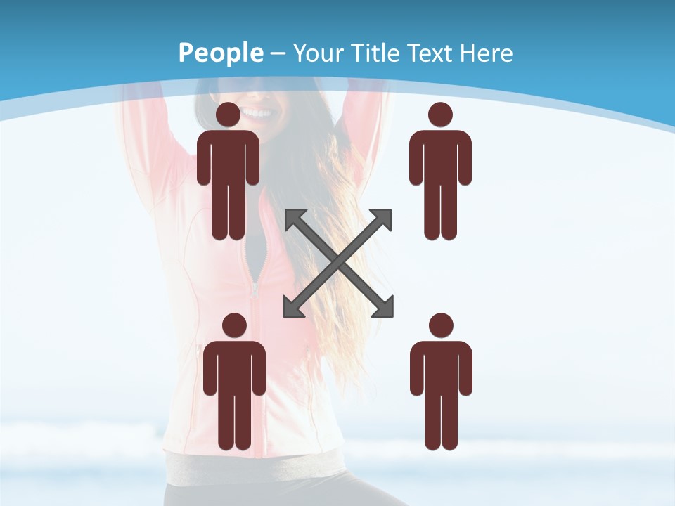 Water Blond Beautiful PowerPoint Template