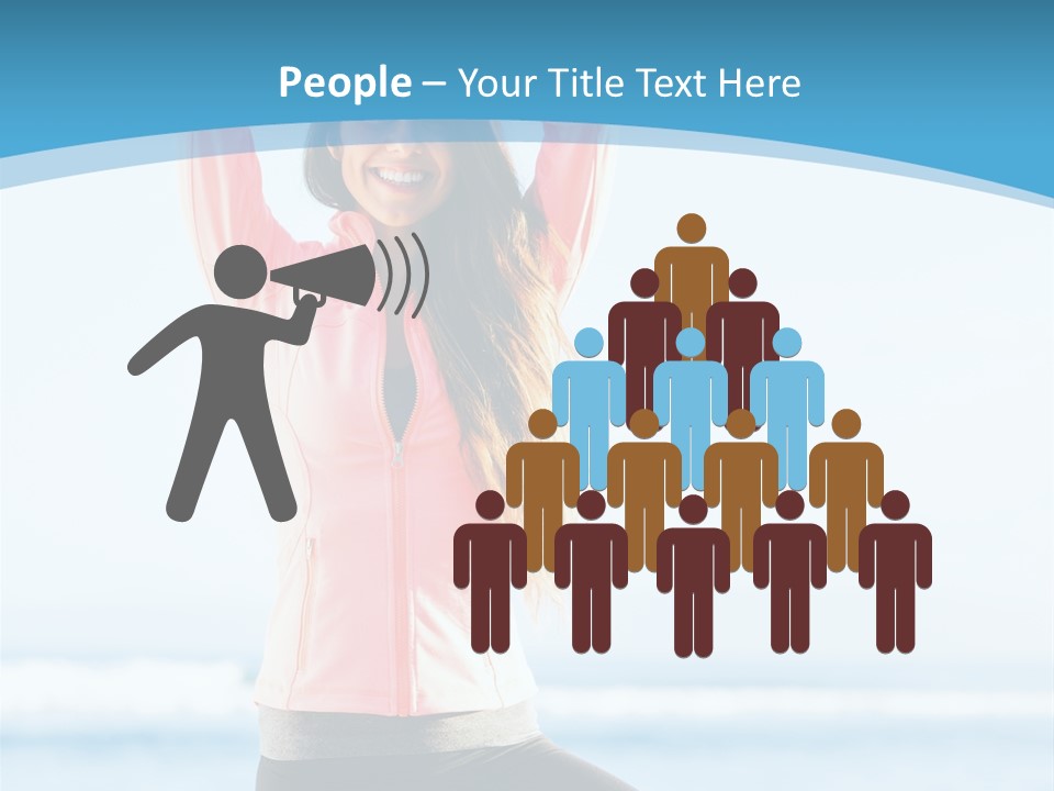 Water Blond Beautiful PowerPoint Template