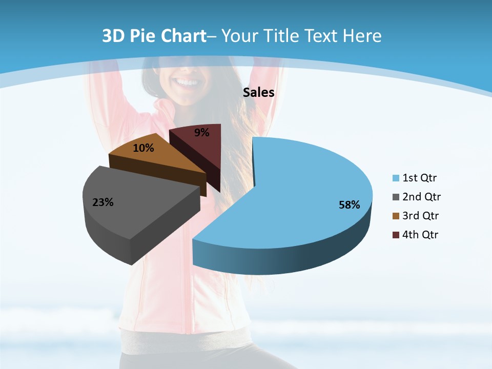 Water Blond Beautiful PowerPoint Template