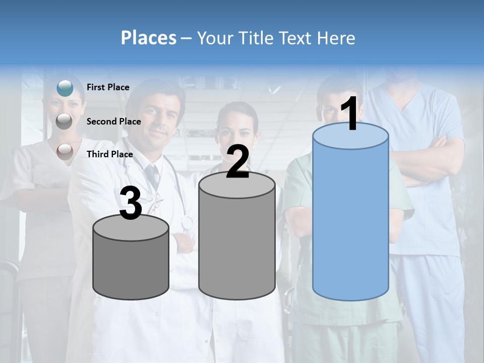 Lab Mixed Ethnic PowerPoint Template