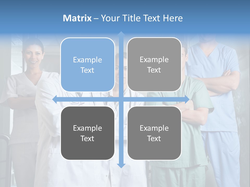 Lab Mixed Ethnic PowerPoint Template