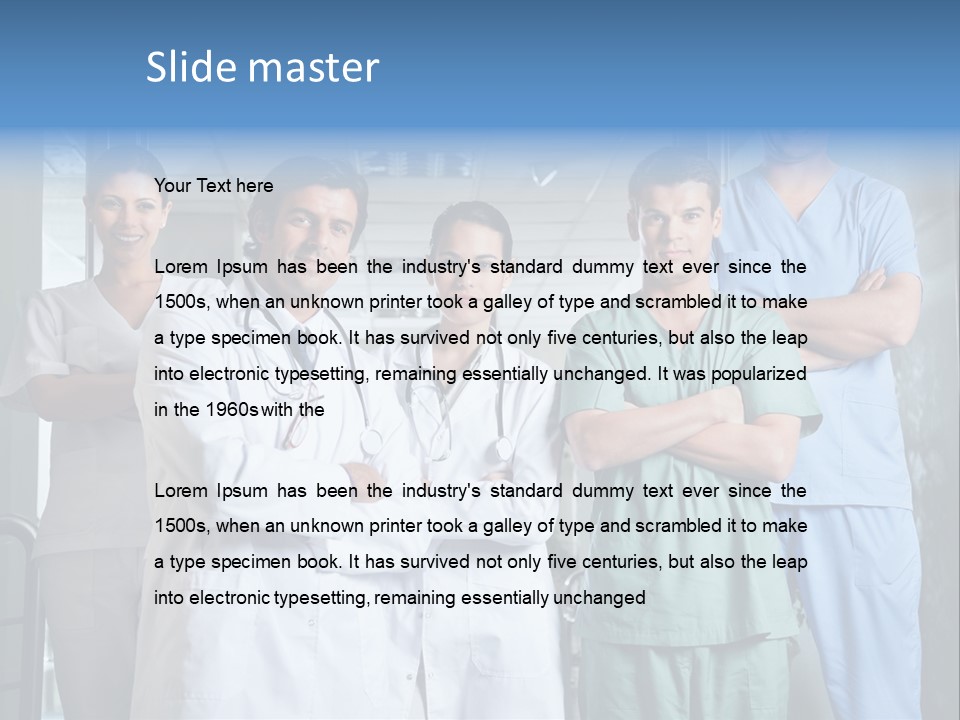 Lab Mixed Ethnic PowerPoint Template