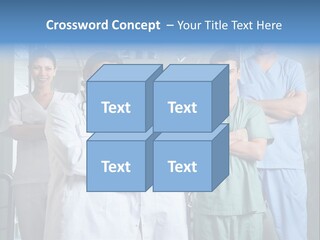 Lab Mixed Ethnic PowerPoint Template