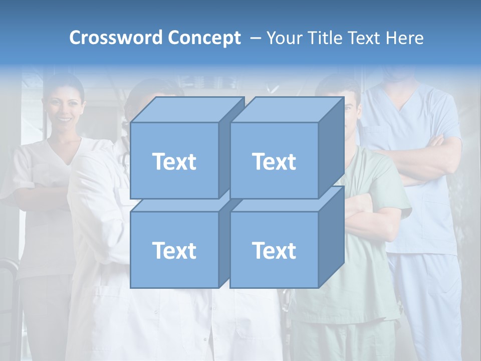 Lab Mixed Ethnic PowerPoint Template