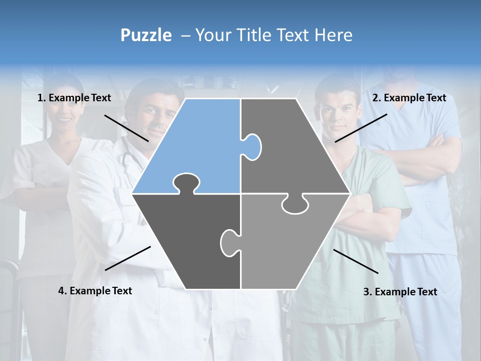 Lab Mixed Ethnic PowerPoint Template