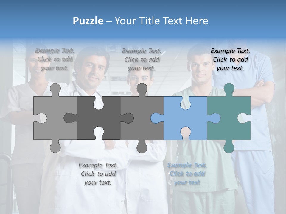 Lab Mixed Ethnic PowerPoint Template