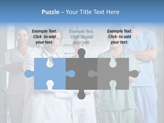 Lab Mixed Ethnic PowerPoint Template