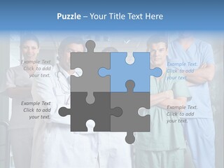 Lab Mixed Ethnic PowerPoint Template