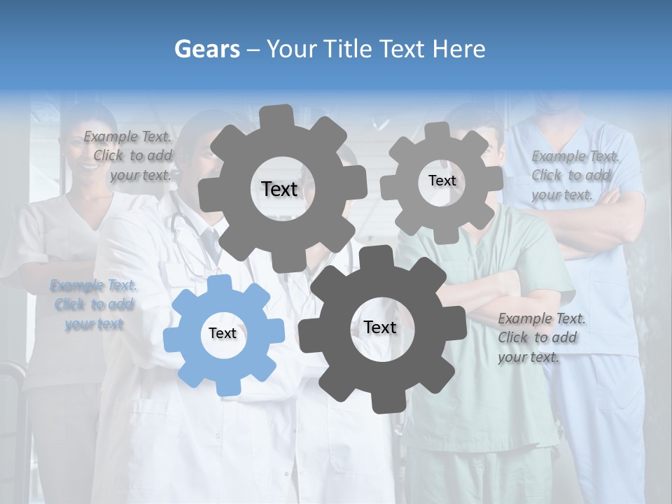 Lab Mixed Ethnic PowerPoint Template