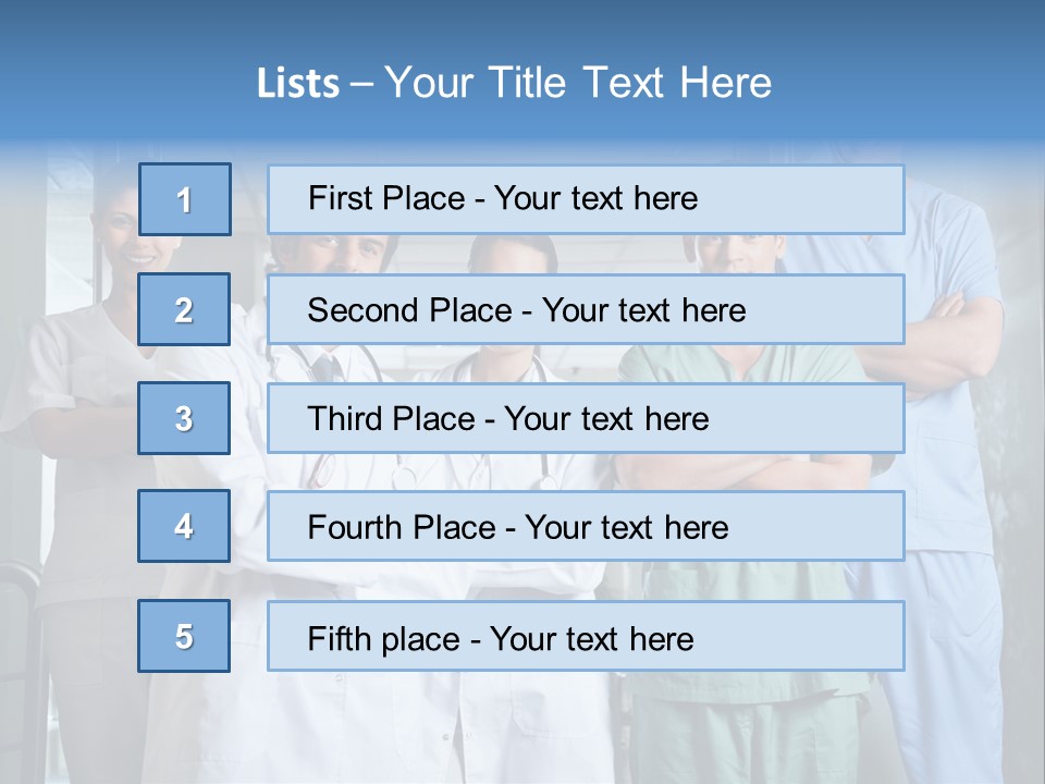Lab Mixed Ethnic PowerPoint Template