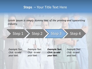 Lab Mixed Ethnic PowerPoint Template