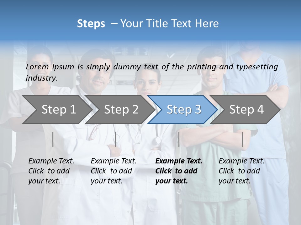 Lab Mixed Ethnic PowerPoint Template