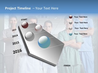 Lab Mixed Ethnic PowerPoint Template