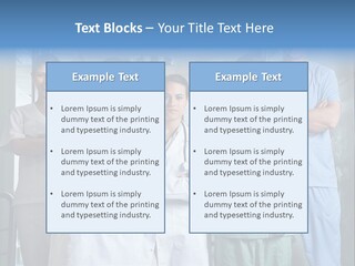 Lab Mixed Ethnic PowerPoint Template