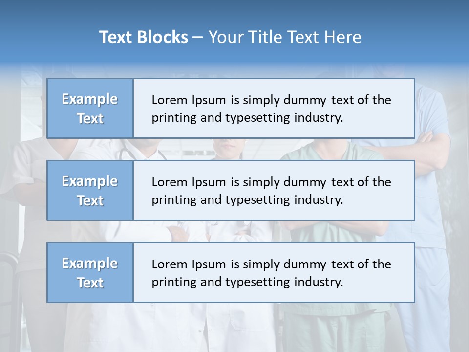 Lab Mixed Ethnic PowerPoint Template