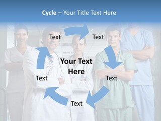 Lab Mixed Ethnic PowerPoint Template