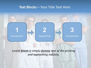 Lab Mixed Ethnic PowerPoint Template