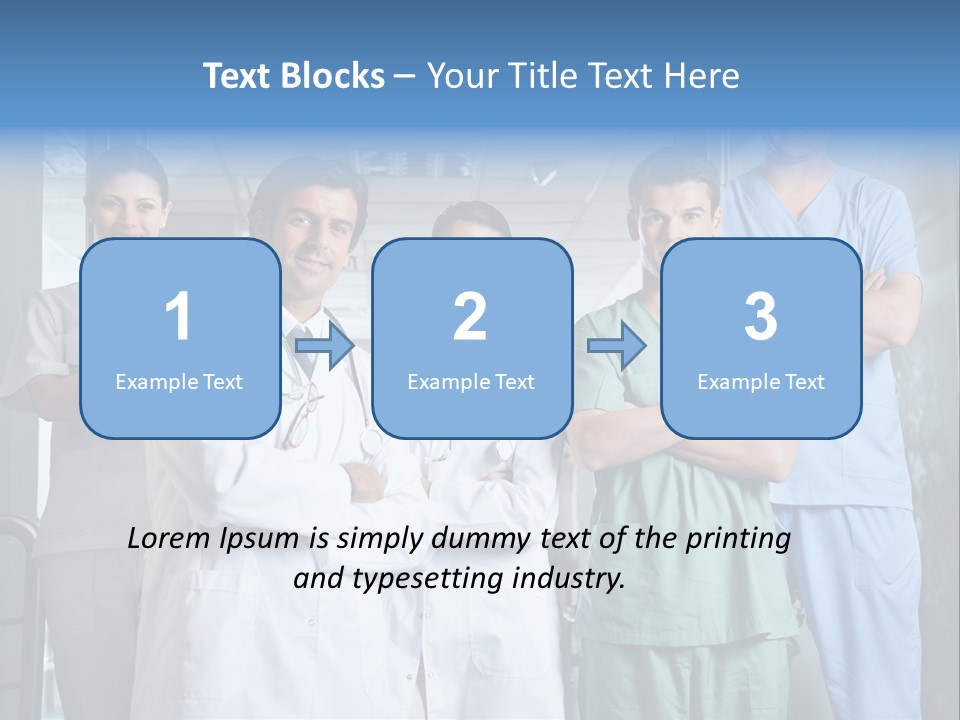 Lab Mixed Ethnic PowerPoint Template