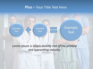 Lab Mixed Ethnic PowerPoint Template