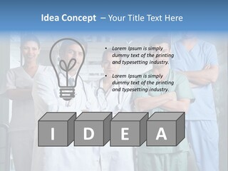 Lab Mixed Ethnic PowerPoint Template