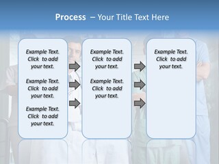 Lab Mixed Ethnic PowerPoint Template