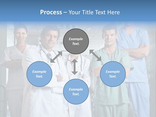 Lab Mixed Ethnic PowerPoint Template