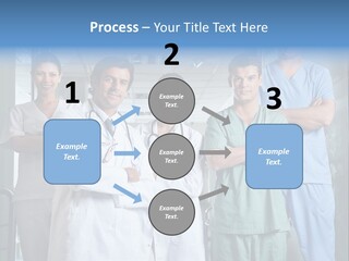 Lab Mixed Ethnic PowerPoint Template