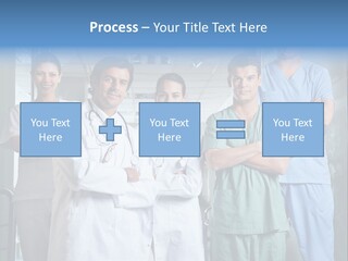 Lab Mixed Ethnic PowerPoint Template