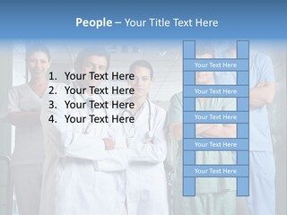Lab Mixed Ethnic PowerPoint Template
