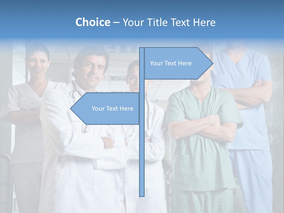 Lab Mixed Ethnic PowerPoint Template