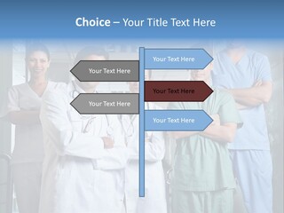 Lab Mixed Ethnic PowerPoint Template