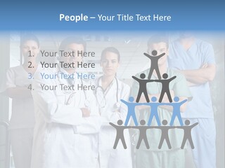Lab Mixed Ethnic PowerPoint Template