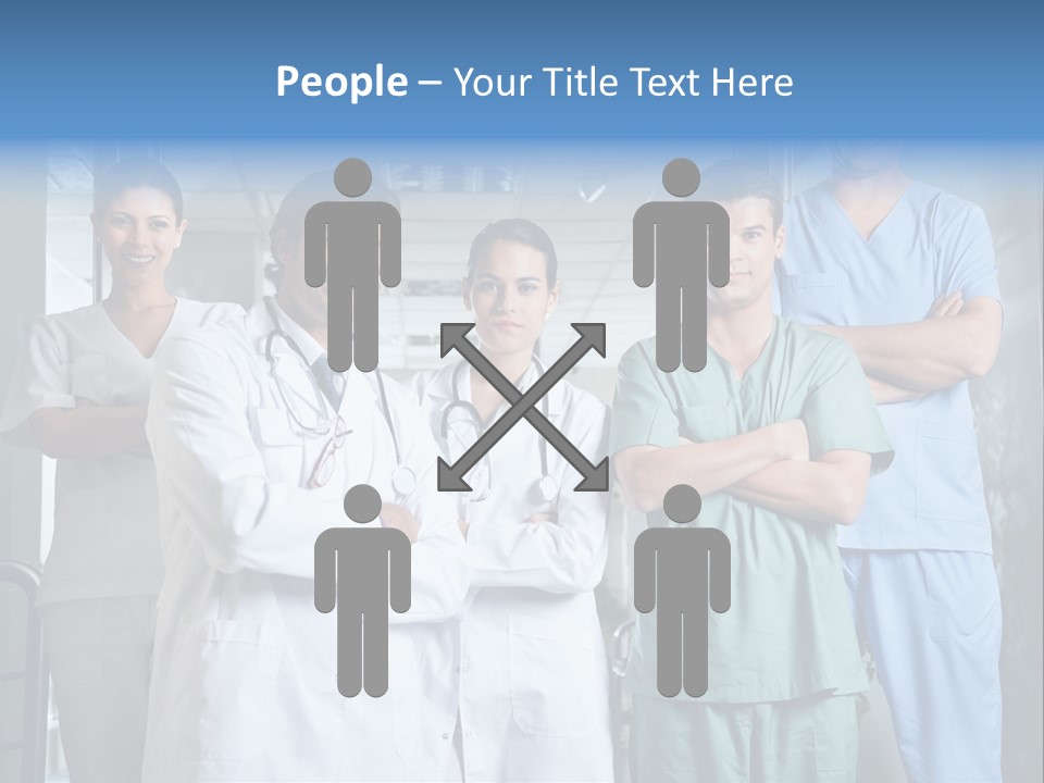 Lab Mixed Ethnic PowerPoint Template