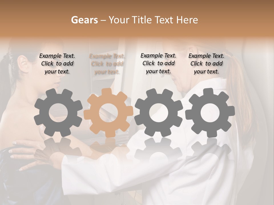 Two Women In White Lab Coats Are Looking At Something In A Freezer PowerPoint Template