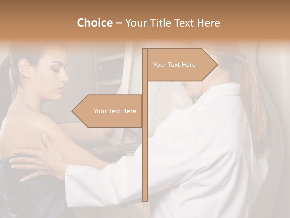 Two Women In White Lab Coats Are Looking At Something In A Freezer PowerPoint Template