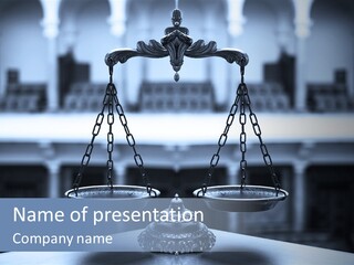 Legal Jury Judge PowerPoint Template