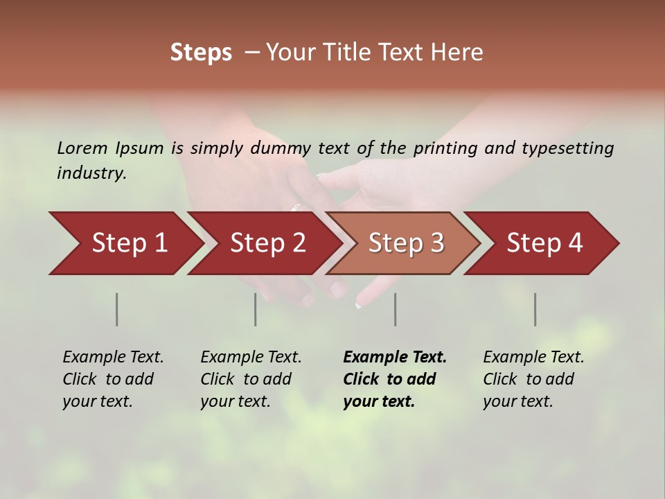Couple Lifestyles Woman PowerPoint Template